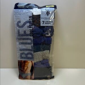 U.S. Polo Assn. 7 Men's Briefs - Blue, Gray, Black Collection